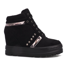Zapatillas Maxime de ante negras negro