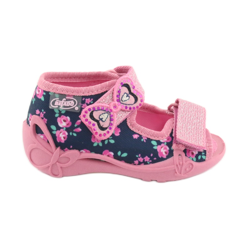 Calzado infantil befado amarillo 242P094 azul marino rosado