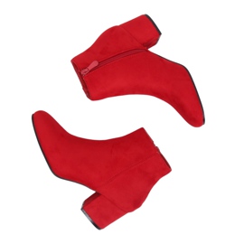 Botas rojas de tacón bajo YQ216P Red rojo Botas rojas de tacón bajo YQ216P Red rojo