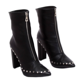 Botas negras de tacón NS062P Black negro