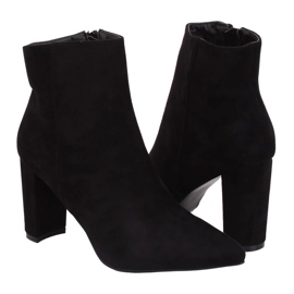 Botas negras de tacón NS039P Black negro