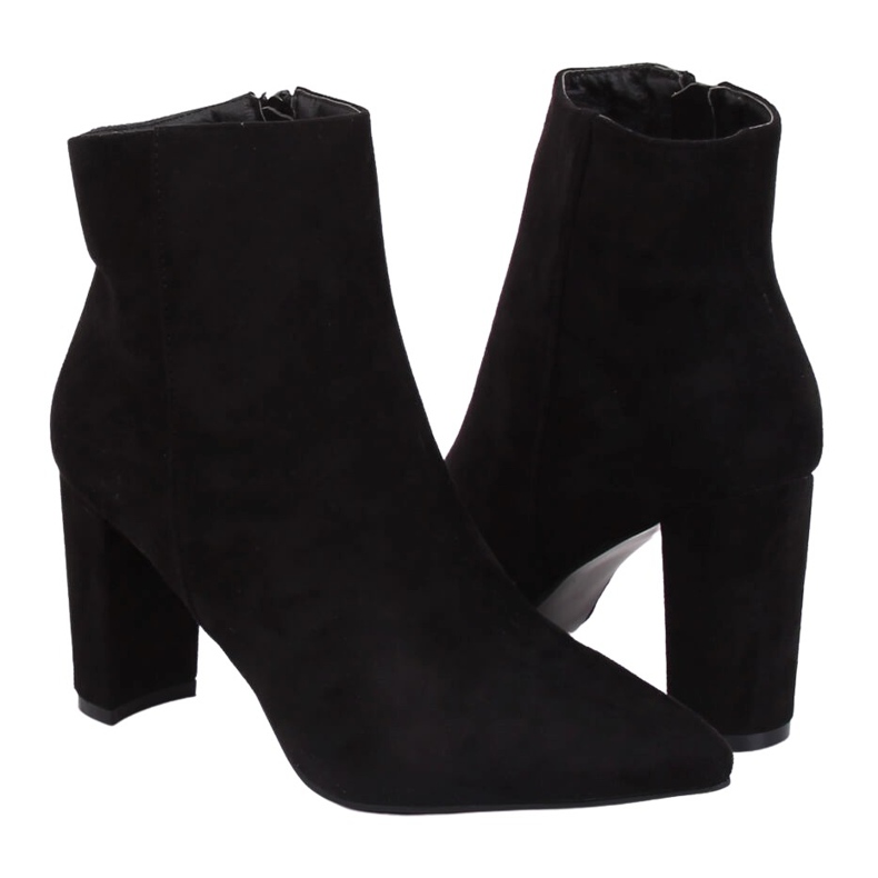 Botas negras de tacón NS039P Black negro