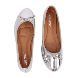 Bailarinas plateadas metalizadas 9988-139 Plata gris Bailarinas plateadas metalizadas 9988-139 Plata gris