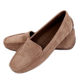 Mocasines beige mujer R812-1 Khaki marrón multicolor