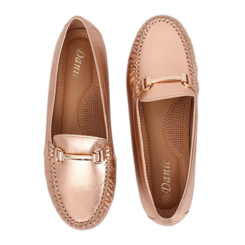Mocasines de mujer Champagne L7189A Champagne rosado