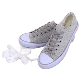 Gris Zapatillas grises de mujer B74-28 Gris