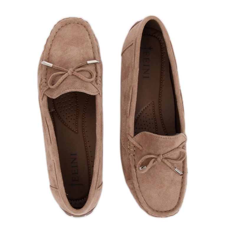 Mocasines de mujer beige R812 Khaki marrón multicolor