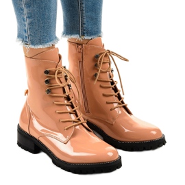 Botas altas de mujer rosa XW37278