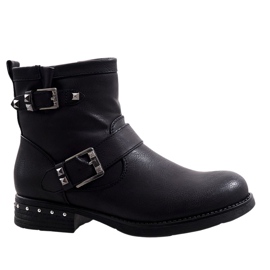 Botas negras aisladas 408-PA negro