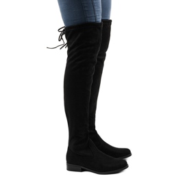 Botas de ante de mujer 8926 negro