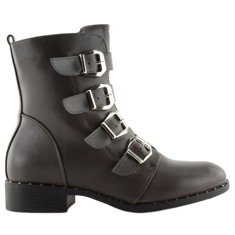 Gris Botas con hebillas 6312 Gris Gris Botas con hebillas 6312 Gris