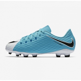 Nike Hypervenom Phelon Iii Fg Jr 852595104 azul zapatos