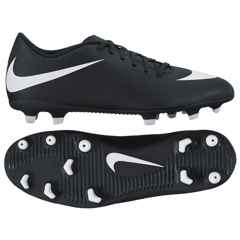 Negro Zapatos de fútbol Nike Bravatia Ii Fg M 844436-001