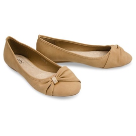 Bailarinas Con Lazo 6554 Caqui multicolor