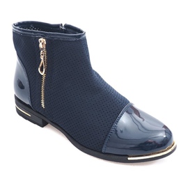 Botas Elegantes Caladas B8107 Azul Marino