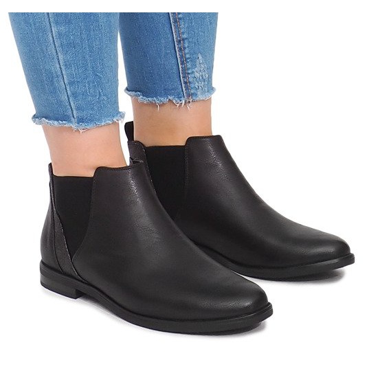 Botines negros con goma de borrar 951-PA