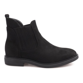 Botas de ante con elástico 1541 Negro