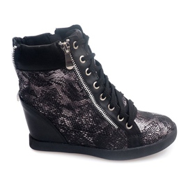 Zapatillas Con Cordones 83001 Negro