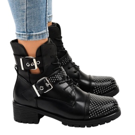 Botas negras de mujer con suela M257 masiva negro