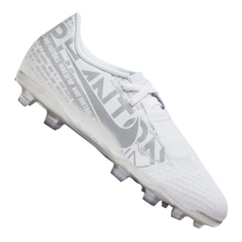 Zapatillas de fútbol Nike Phantom Vnm Academy Fg Jr AO0362-100 blanco blanco