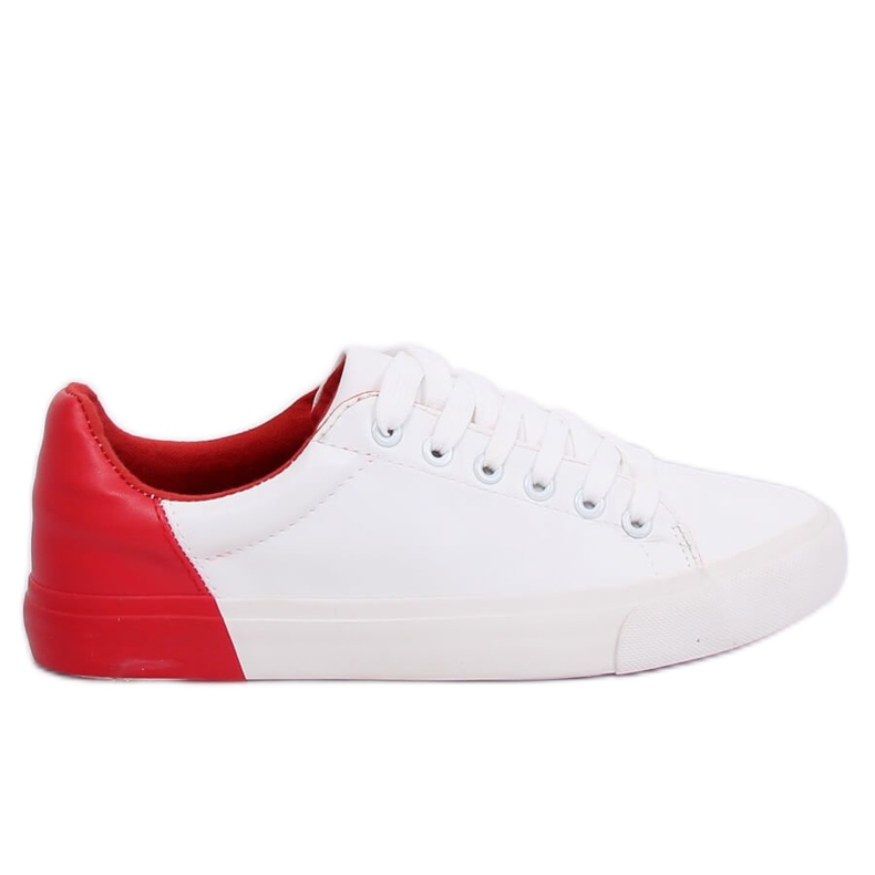 Zapatillas de mujer blancas y rojas A88-29 W-RED blanco rojo