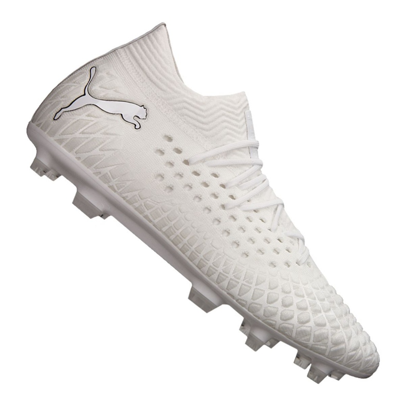 Zapatillas de fútbol Puma Future 4.1 Custom Fg / Ag M 106106 01 blanco blanco Zapatillas de fútbol Puma Future 4.1 Custom Fg / Ag M 106106 01 blanco blanco