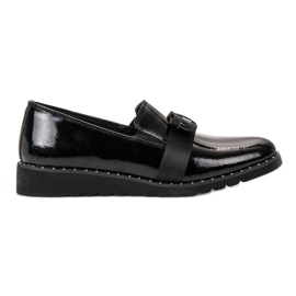 Filippo Zapatos sin cordones de cuero negro