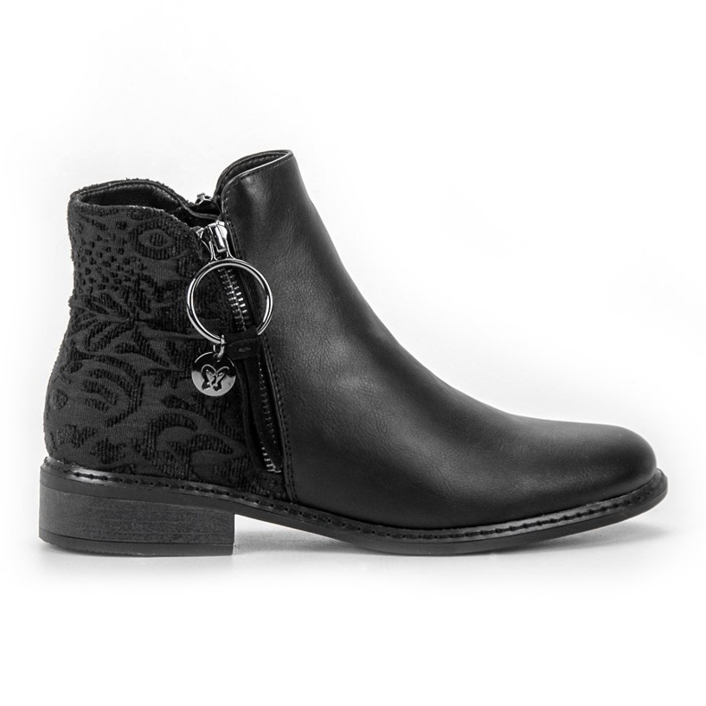 Filippo Botas elegantes con cremallera. negro