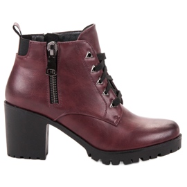 Vinceza Botas bajas en la barra rojo Vinceza Botas bajas en la barra rojo
