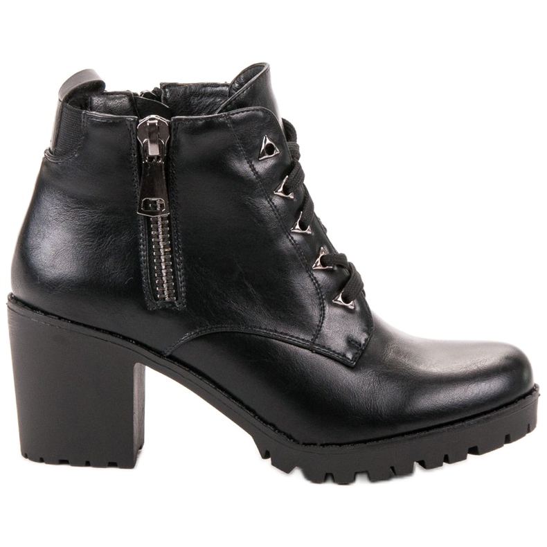 Vinceza Botas bajas en la barra negro Vinceza Botas bajas en la barra negro