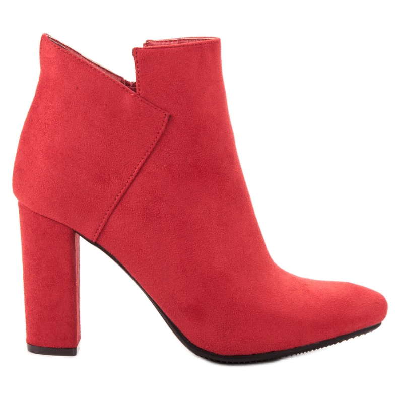 Vinceza Botas de gamuza sexy rojo