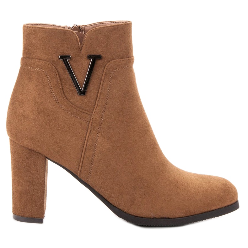Vinceza Botines de gamuza en una barra marrón