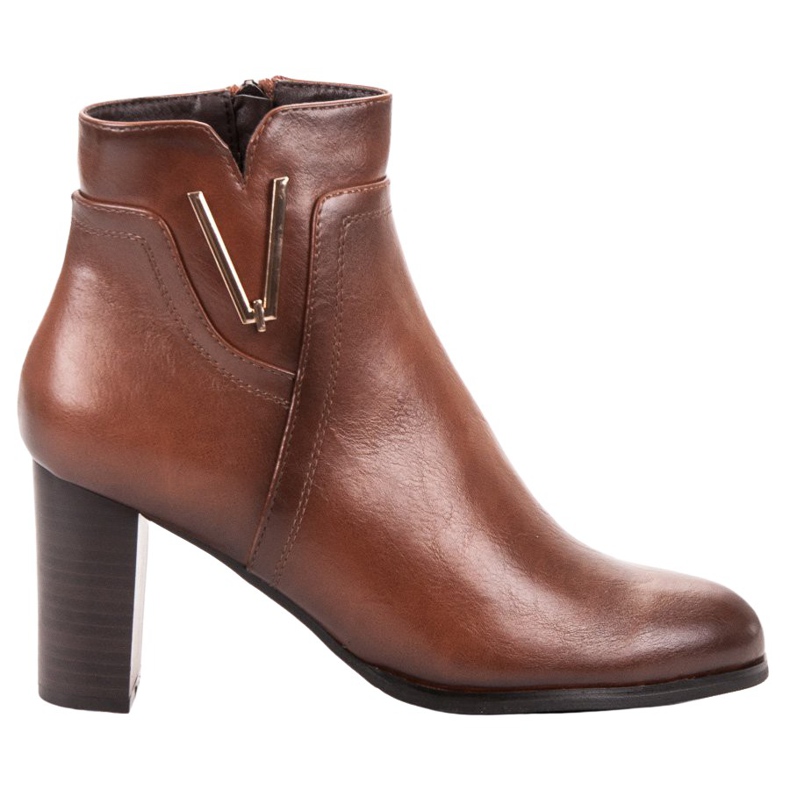 Vinceza Botines marrones en un poste marrón