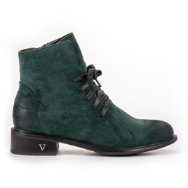 Vinceza Botas de mujer verde oscuro