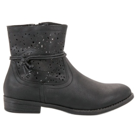 Groto Gogo Botas de mujer caladas negro