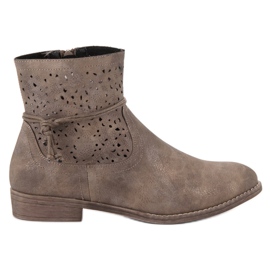 Groto Gogo Botas de mujer caladas multicolor verde
