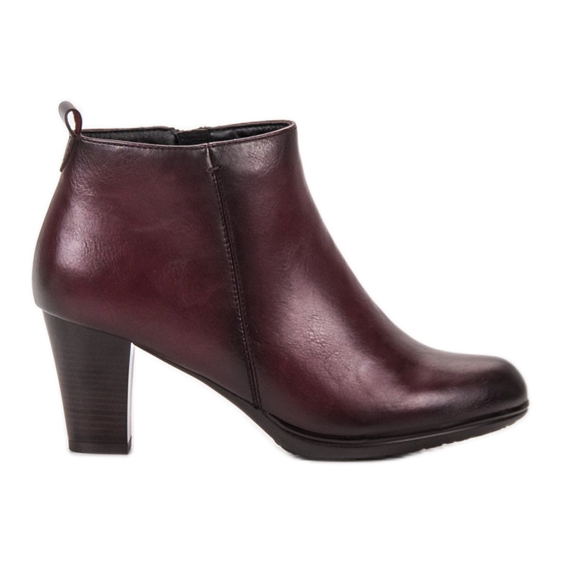 Vinceza Botas de Tacón Bajo rojo Vinceza Botas de Tacón Bajo rojo