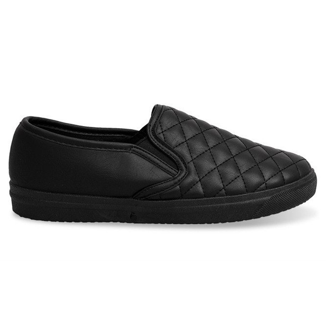 Zapatillas acolchadas sin cordones 5077 Black negro