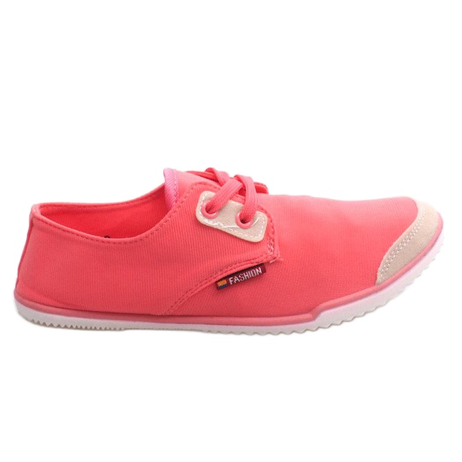 Lycra 899 zapatillas rosa con cordones rosado Lycra 899 zapatillas rosa con cordones rosado