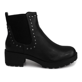 Botas motorizadas con tachuelas 1643 Negro
