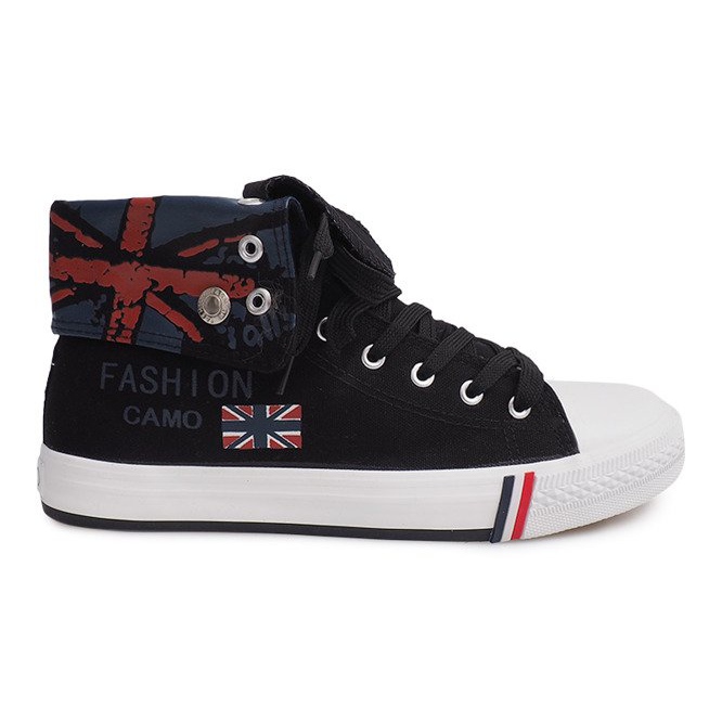 Zapatillas altas 1510-1 negras negro