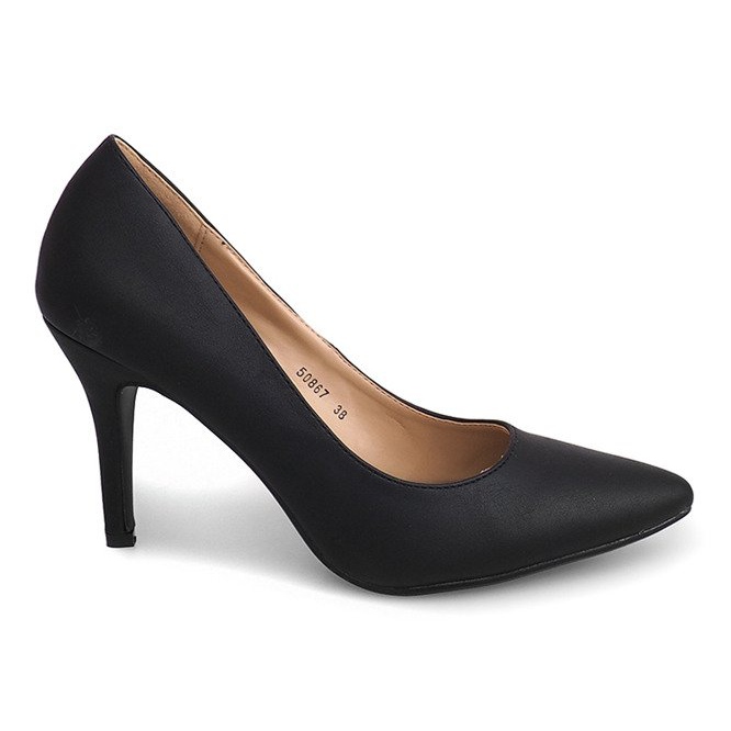 Tacones de ante 50867 Negro