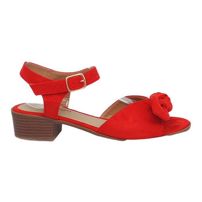 Sandalias rojas de tacón Noemia rojo