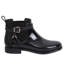 Negro Botas Jodhpur PT-119 Negro