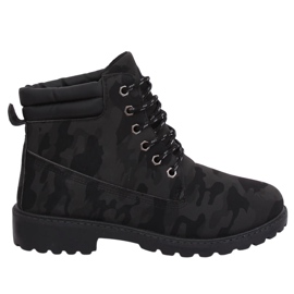 Botas de madera para mujer camuflaje W-3033 Blackcamuflage negro