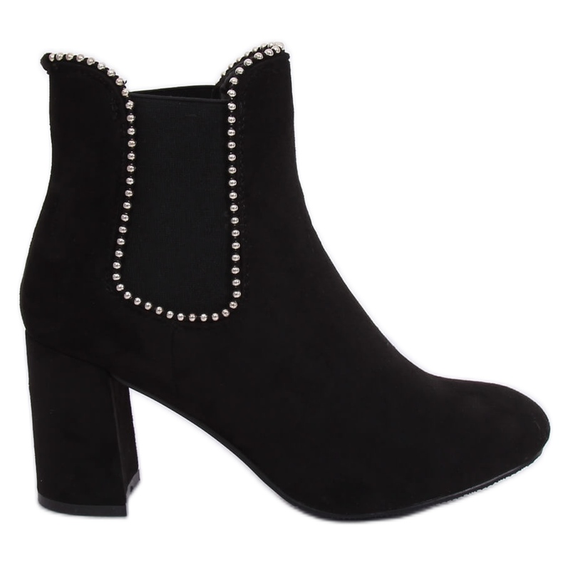 Botas negras de tacón 7392-GA Black negro