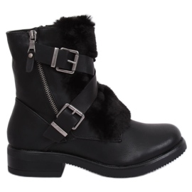 Botas negras con pelo 1061A-PA Negro Botas negras con pelo 1061A-PA Negro