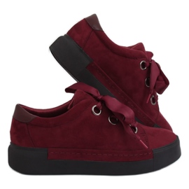 Zapatillas de mujer granate 1018 Wine II-GAT rojo