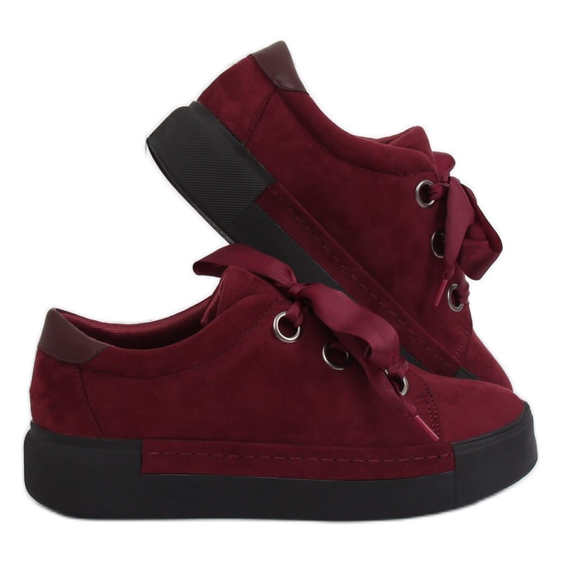 Zapatillas de mujer granate 1018 Wine II-GAT rojo