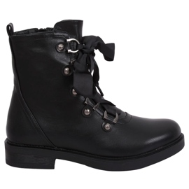 Botas militares negras BJ1523-KB Black negro Botas militares negras BJ1523-KB Black negro